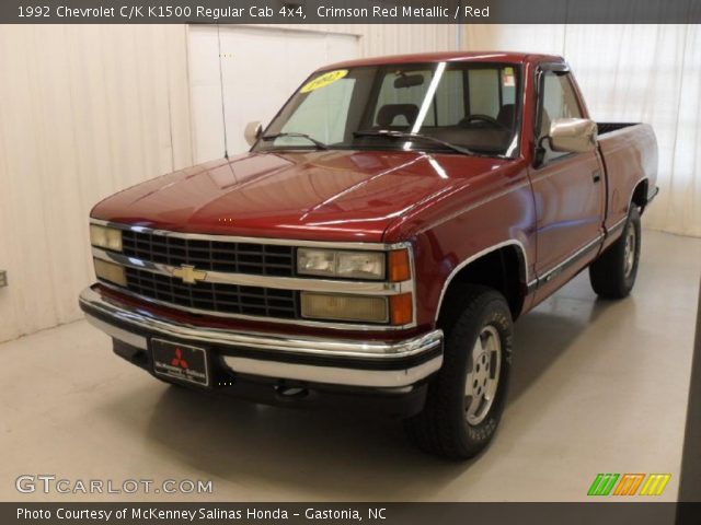 1992 Chevrolet C/K K1500 Regular Cab 4x4 in Crimson Red Metallic