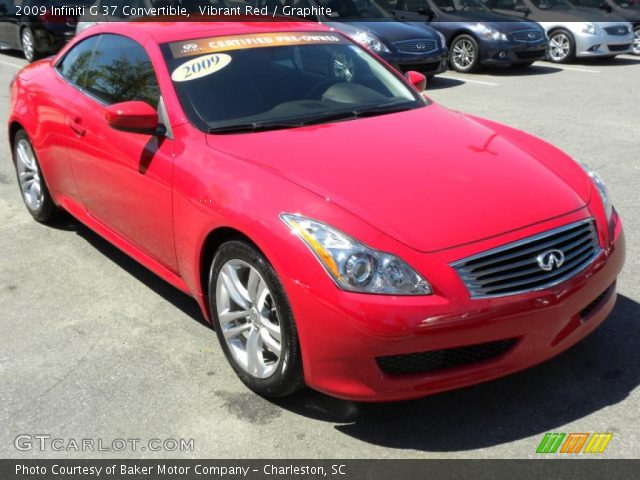 2009 Infiniti G 37 Convertible in Vibrant Red