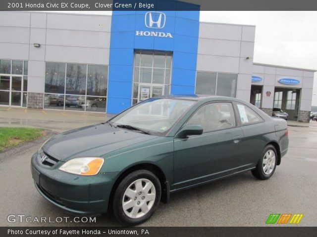 2001 Honda Civic EX Coupe in Clover Green