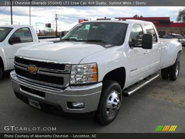 2011 Chevrolet Silverado 3500HD LTZ Crew Cab 4x4 Dually in Summit White