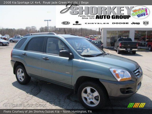 2008 Kia Sportage LX 4x4 in Royal Jade Green Metallic