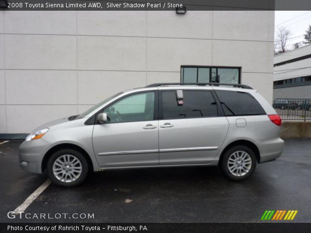 2008 Toyota Sienna Limited AWD in Silver Shadow Pearl