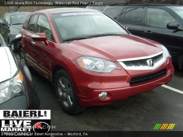 2008 Acura RDX Technology in Moroccan Red Pearl