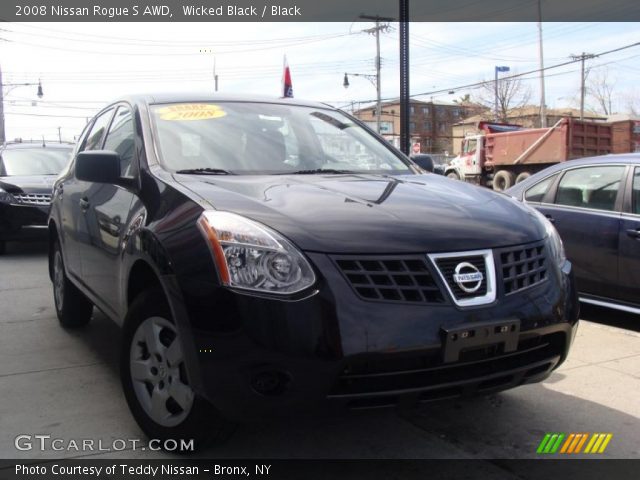 2008 Nissan Rogue S AWD in Wicked Black