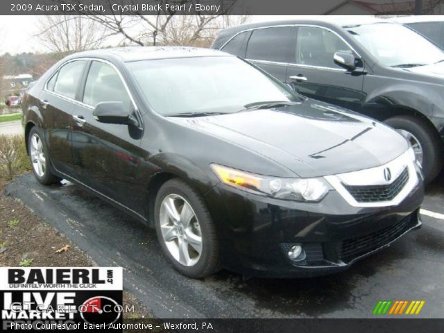 2009 Acura TSX Sedan in Crystal Black Pearl