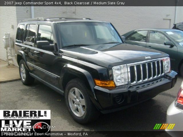 2007 Jeep Commander Sport 4x4 in Black Clearcoat