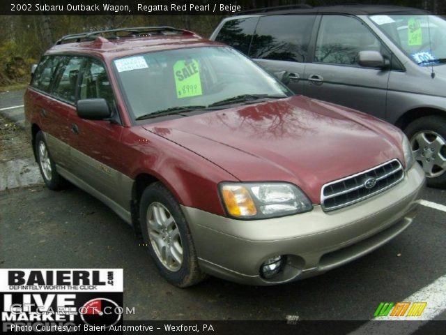 2002 Subaru Outback Wagon in Regatta Red Pearl