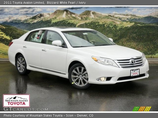 2011 Toyota Avalon Limited in Blizzard White Pearl