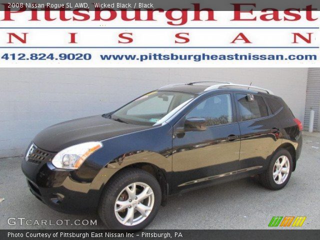 2008 Nissan Rogue SL AWD in Wicked Black