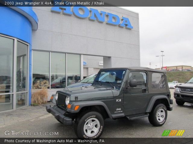 2003 Jeep Wrangler X 4x4 in Shale Green Metallic
