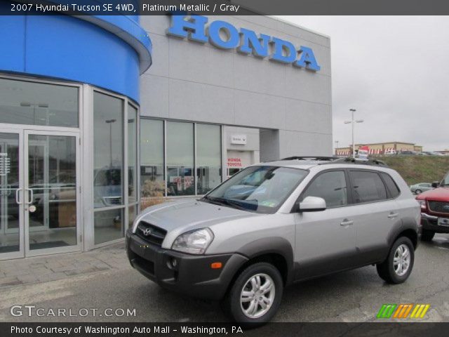 2007 Hyundai Tucson SE 4WD in Platinum Metallic