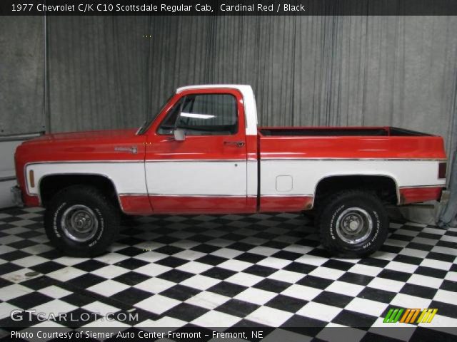1977 Chevrolet C/K C10 Scottsdale Regular Cab in Cardinal Red