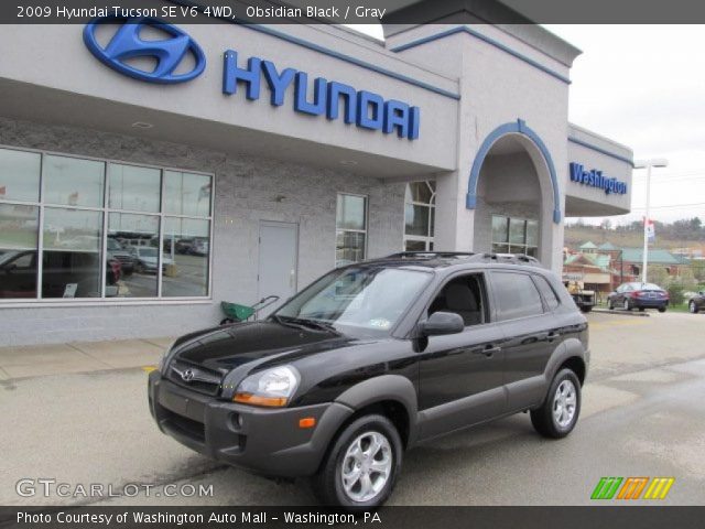 2009 Hyundai Tucson SE V6 4WD in Obsidian Black
