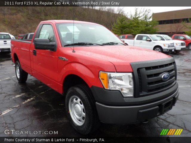 2011 Ford F150 XL Regular Cab 4x4 in Vermillion Red