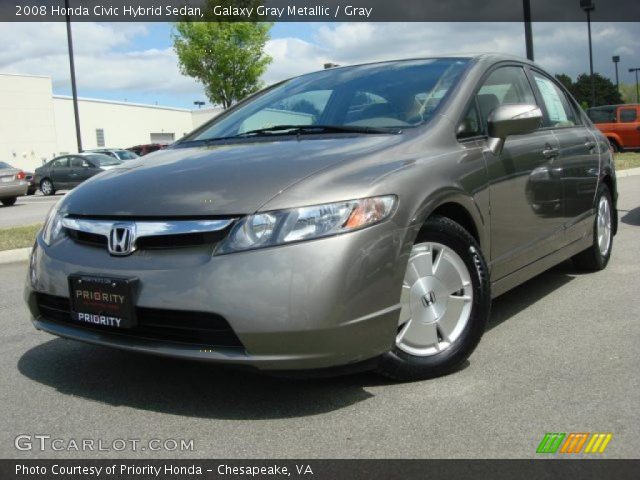 2008 Honda Civic Hybrid Sedan in Galaxy Gray Metallic
