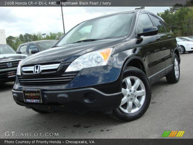 2008 Honda CR-V EX-L 4WD in Nighthawk Black Pearl