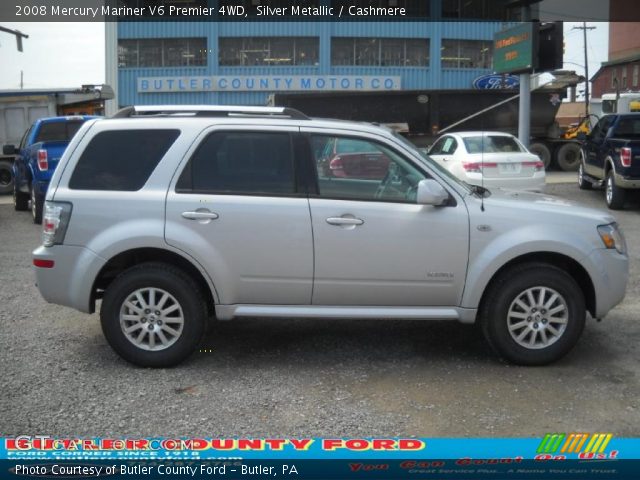 2008 Mercury Mariner V6 Premier 4WD in Silver Metallic