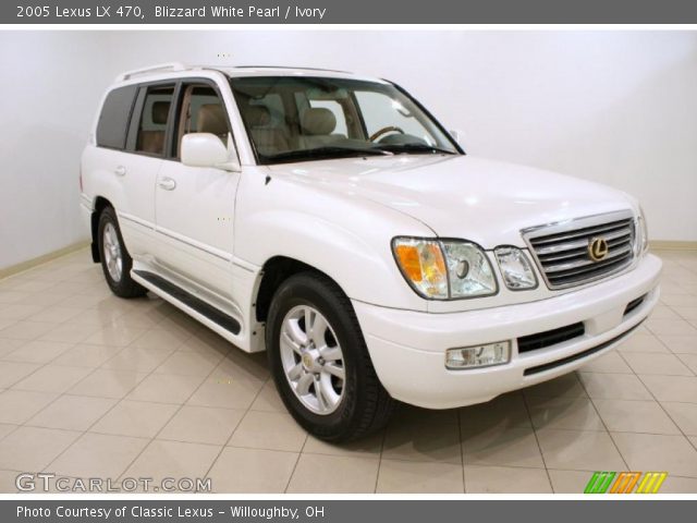 2005 Lexus LX 470 in Blizzard White Pearl