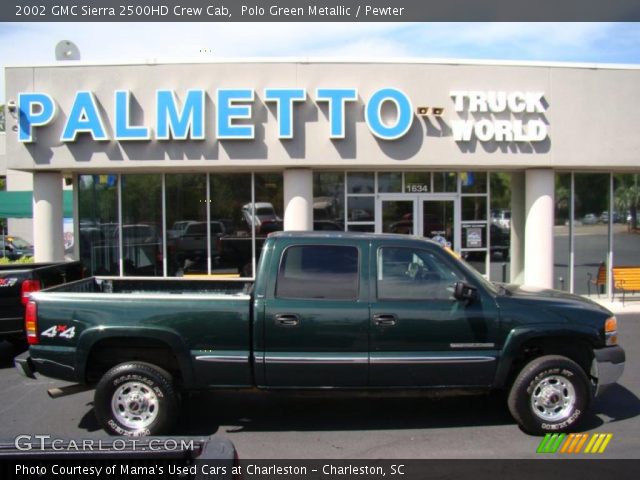 2002 GMC Sierra 2500HD Crew Cab in Polo Green Metallic