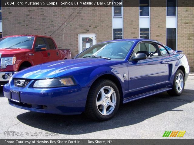 2004 Ford Mustang V6 Coupe in Sonic Blue Metallic