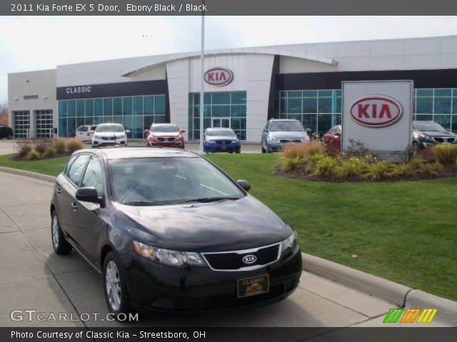 2011 Kia Forte EX 5 Door in Ebony Black