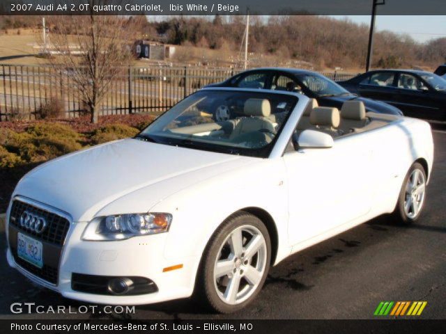 2007 Audi A4 2.0T quattro Cabriolet in Ibis White