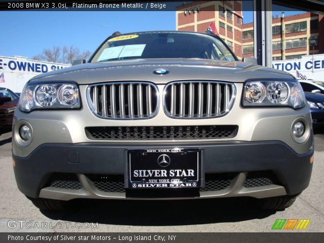 2008 BMW X3 3.0si in Platinum Bronze Metallic