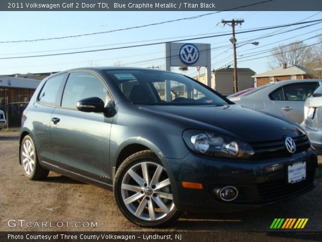 2011 Volkswagen Golf 2 Door TDI in Blue Graphite Metallic