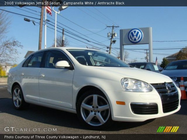 2008 Volkswagen Jetta SE Sedan in Campanella White