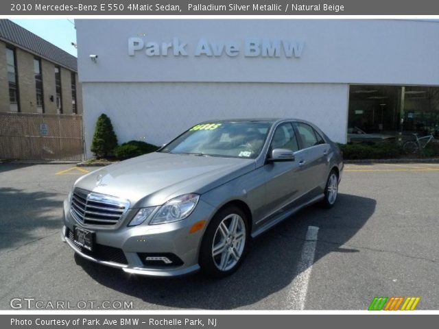 2010 Mercedes-Benz E 550 4Matic Sedan in Palladium Silver Metallic