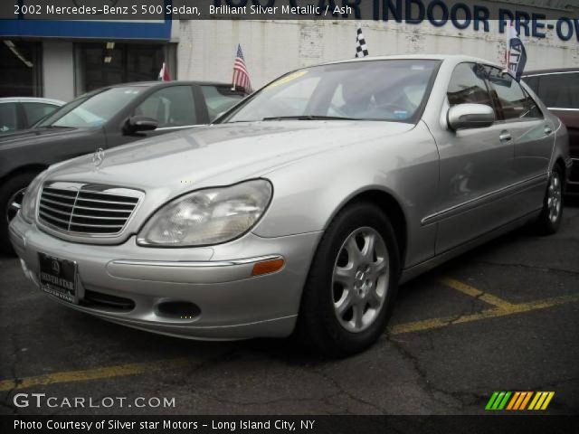 2002 Mercedes-Benz S 500 Sedan in Brilliant Silver Metallic