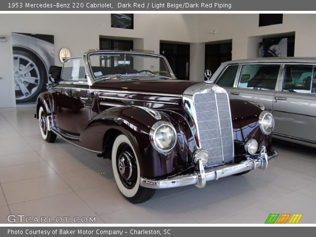 1953 Mercedes-Benz 220 Cabriolet in Dark Red