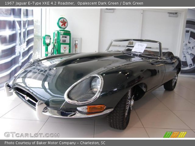 1967 Jaguar E-Type XKE 4.2 Roadster in Opalescent Dark Green