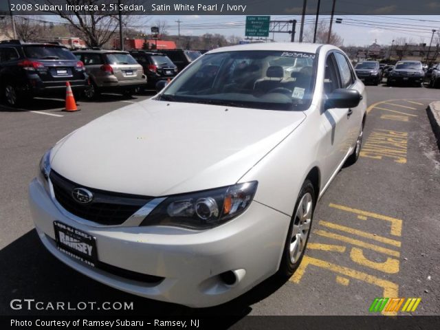 2008 Subaru Impreza 2.5i Sedan in Satin White Pearl
