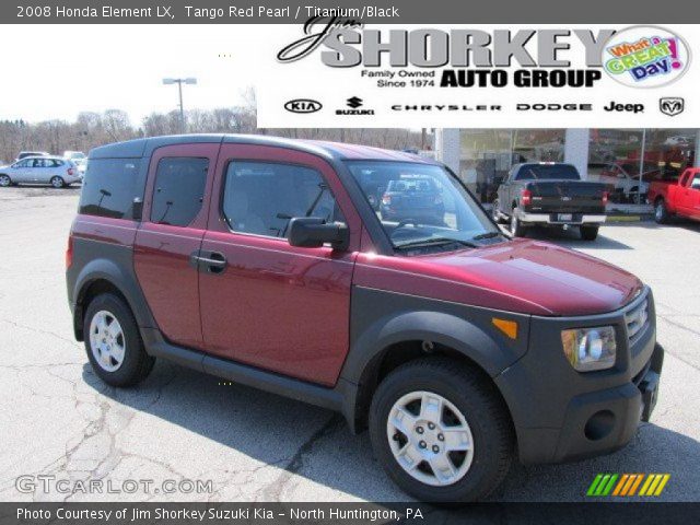 2008 Honda Element LX in Tango Red Pearl