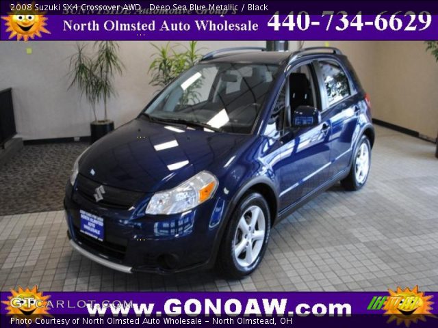 2008 Suzuki SX4 Crossover AWD in Deep Sea Blue Metallic