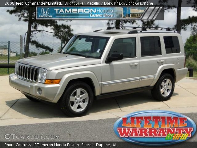 2008 Jeep Commander Limited in Bright Silver Metallic