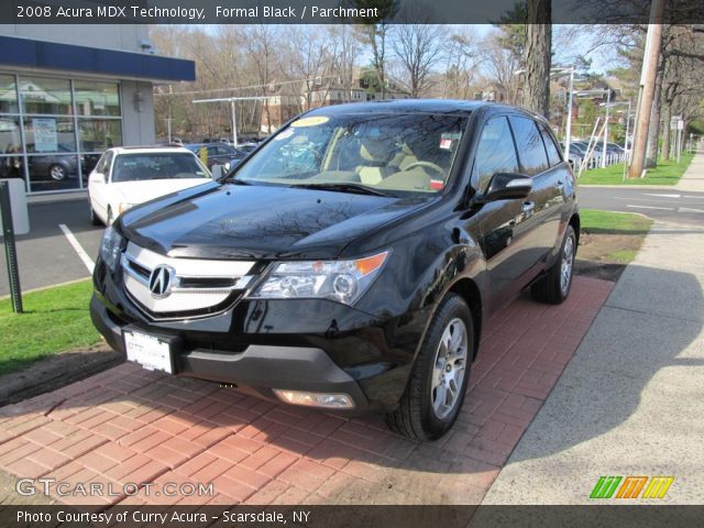 2008 Acura MDX Technology in Formal Black