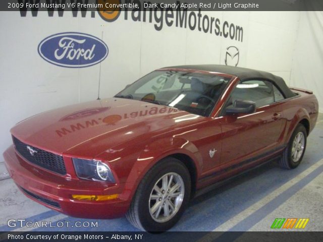 2009 Ford Mustang V6 Premium Convertible in Dark Candy Apple Red