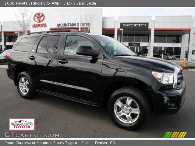 2008 Toyota Sequoia SR5 4WD in Black