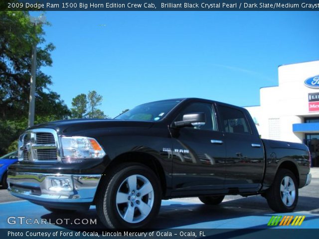 2009 Dodge Ram 1500 Big Horn Edition Crew Cab in Brilliant Black Crystal Pearl