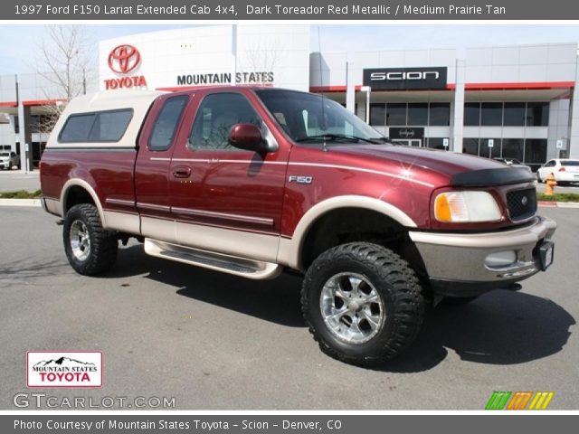 1997 Ford F150 Lariat Extended Cab 4x4 in Dark Toreador Red Metallic