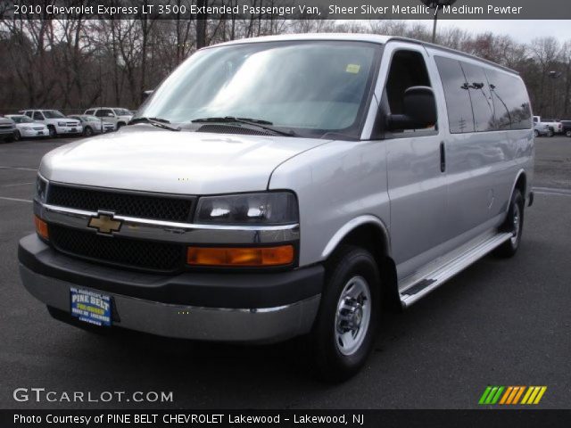 2010 Chevrolet Express LT 3500 Extended Passenger Van in Sheer Silver Metallic
