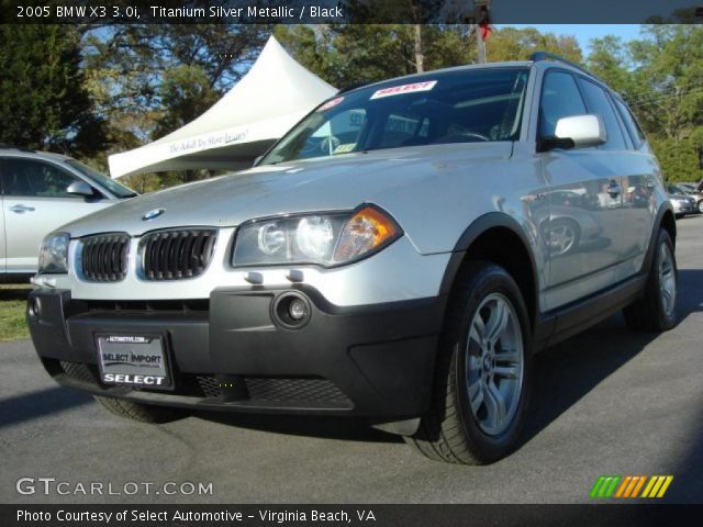 2005 BMW X3 3.0i in Titanium Silver Metallic