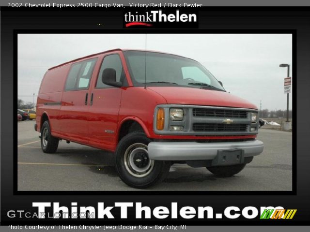 2002 Chevrolet Express 2500 Cargo Van in Victory Red