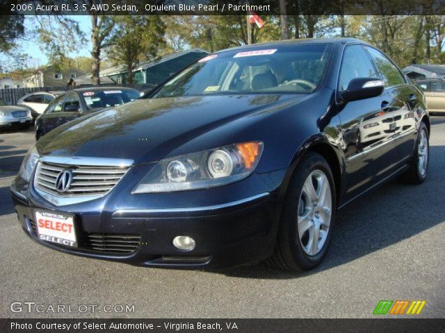 2006 Acura RL 3.5 AWD Sedan in Opulent Blue Pearl