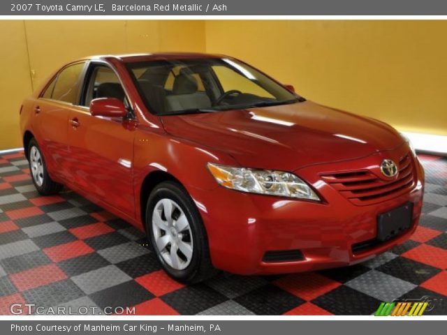 2007 Toyota Camry LE in Barcelona Red Metallic