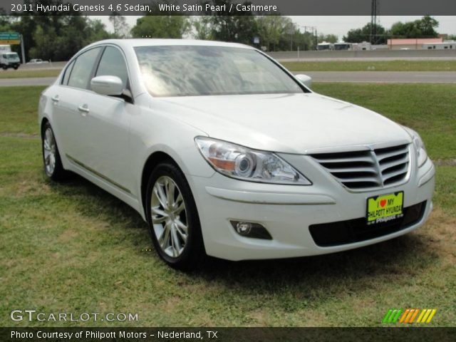 2011 Hyundai Genesis 4.6 Sedan in White Satin Pearl