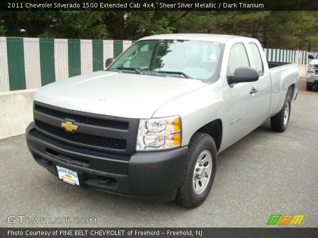 2011 Chevrolet Silverado 1500 Extended Cab 4x4 in Sheer Silver Metallic