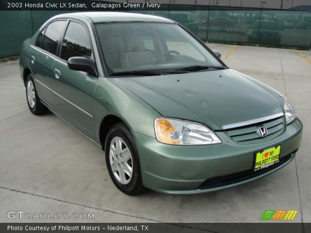 2003 Honda Civic LX Sedan in Galapagos Green